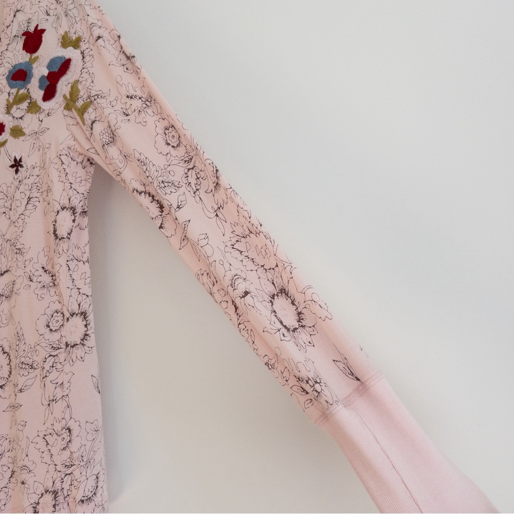 Sundance Pink Floral Embroidered Top - Picture 8 of 11